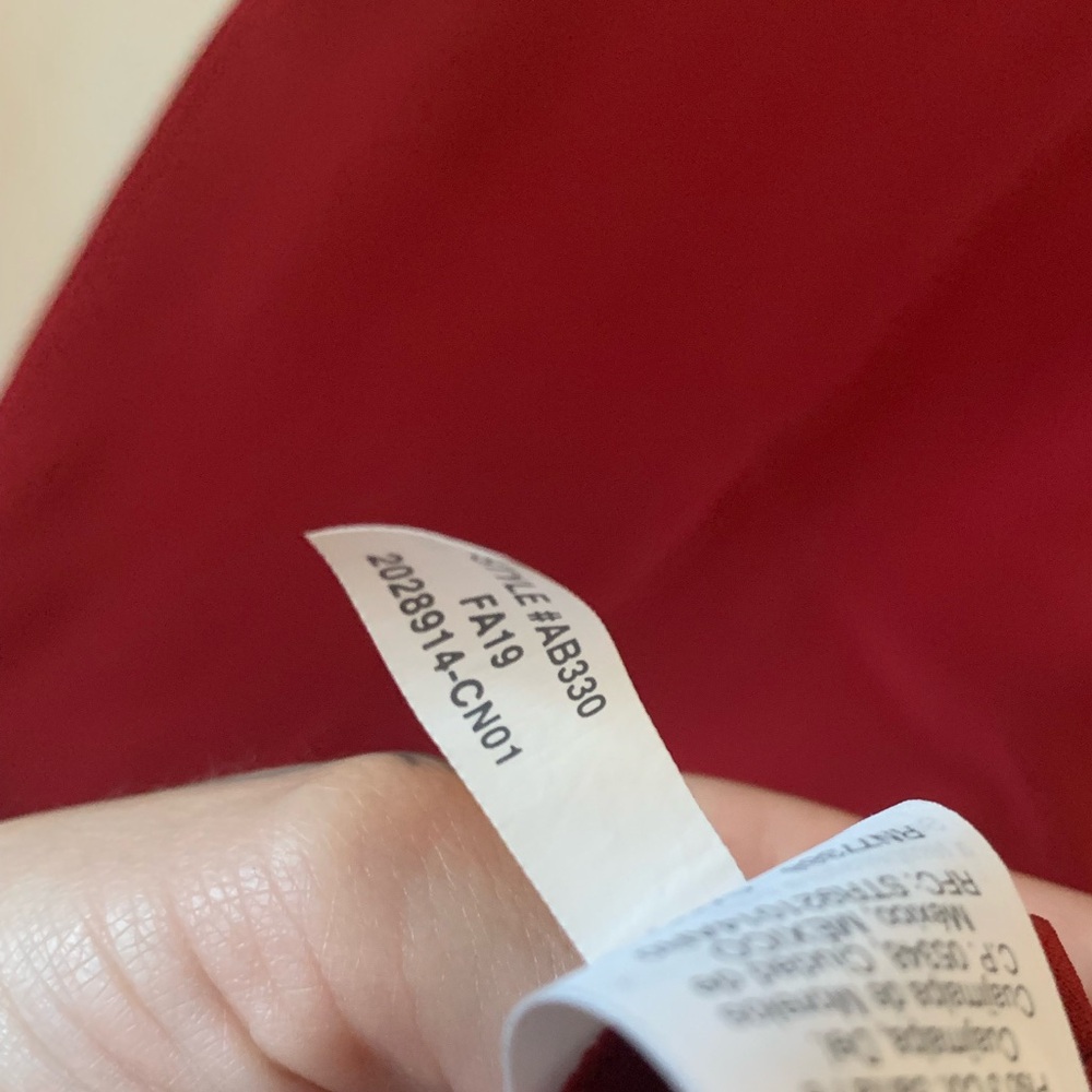Madewell // Red Silk Eva Side-Slit Slip Dress - Picture 8 of 11